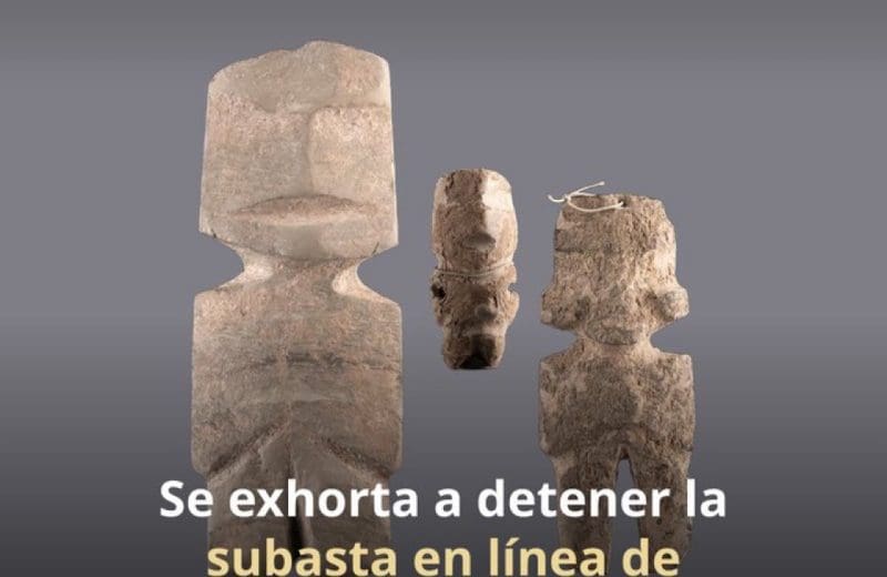 México exige frenar subasta en EU de 80 piezas arqueológicas