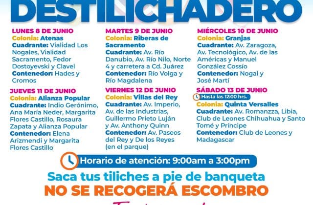 ¡Saca tus tiliches! Destilichadero llegara a distintas zonas de ciudad Chihuahua