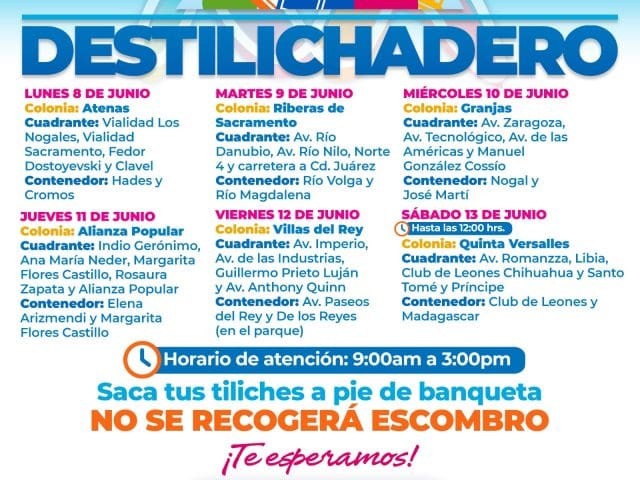 ¡Saca tus tiliches! Destilichadero llegara a distintas zonas de ciudad Chihuahua