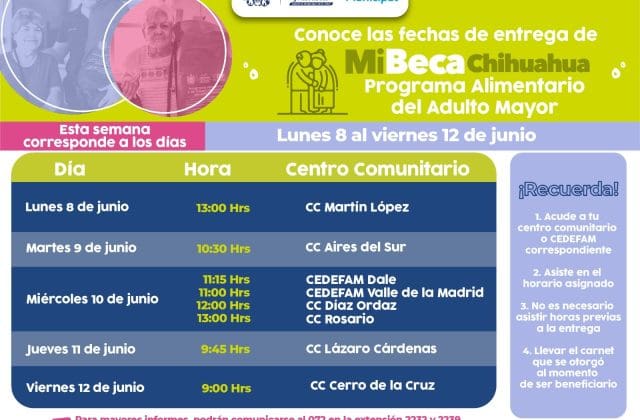 ¡Atención beneficiarios¡ Estos son los puntos de entrega del PAAM