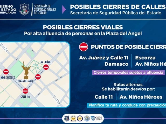 Anuncian posibles cierres en av Juárez, calle 11 y Niños Héroes por fiesta mundialista