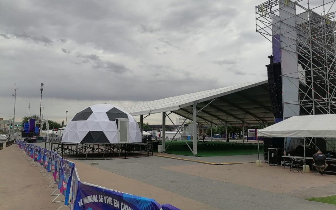 Todo listo en la Plaza del Ángel para vivir el debut de México en el Mundial 2026