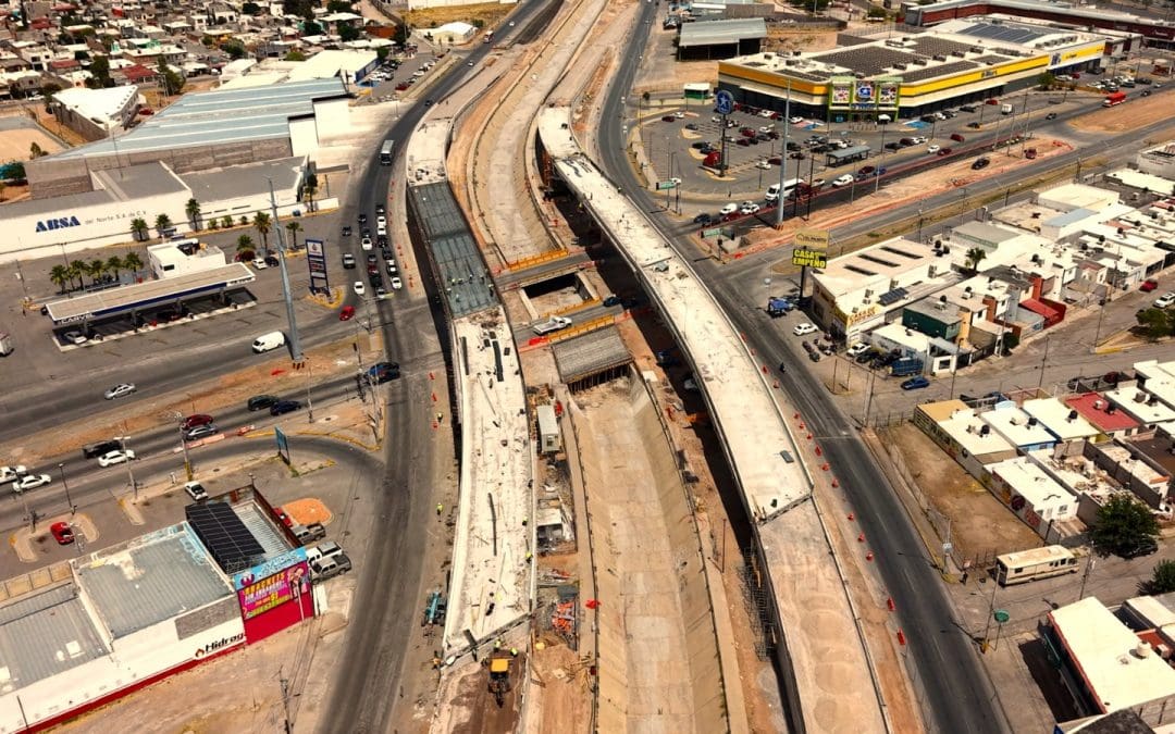 Con 72% de avance, toma forma una de las obras viales más importantes de Chihuahua