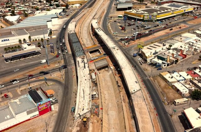Con 72% de avance, toma forma una de las obras viales más importantes de Chihuahua