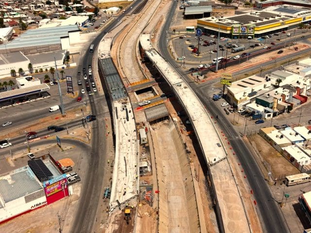 Con 72% de avance, toma forma una de las obras viales más importantes de Chihuahua