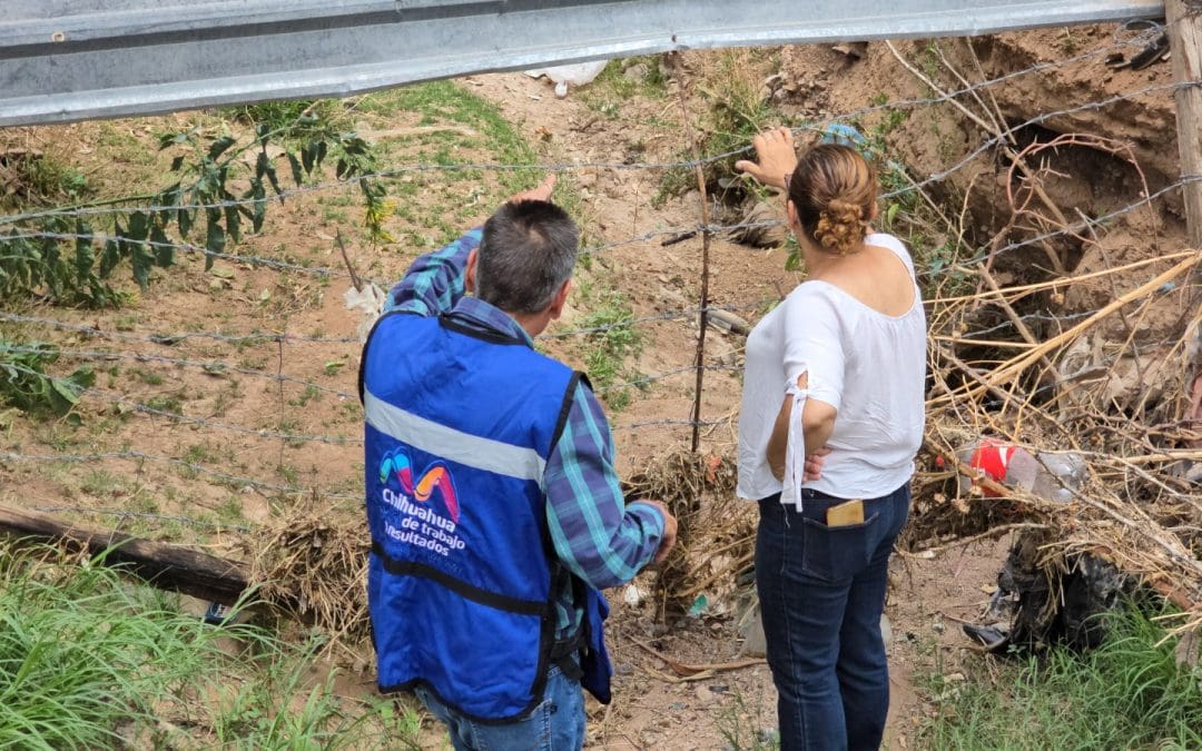 Supervisan áreas de riesgo en colonias del sur para prevenir afectaciones por lluvias