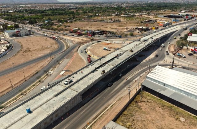 A punto de concluir: paso superior de Aldama alcanza un 78 % de avance