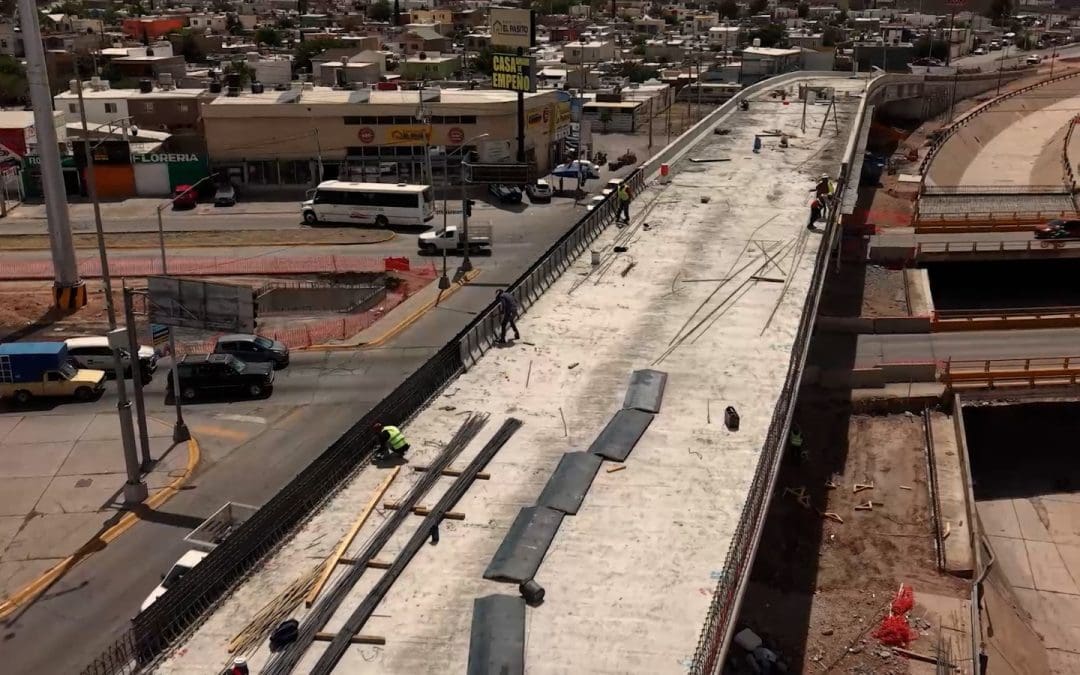Paso superior de los Nogales e Industrias entra en su etapa final de construcción