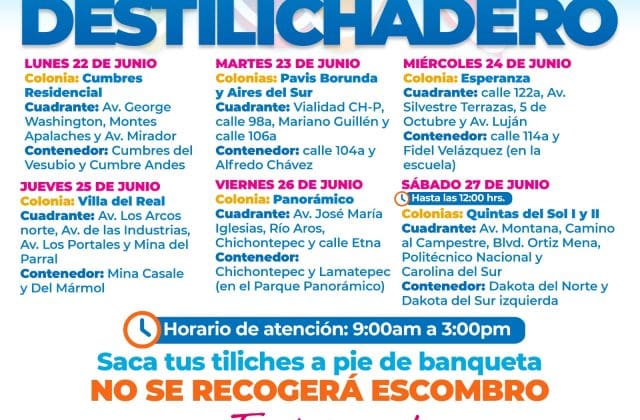 !Es momento de sacar los tiliches! «Destilichadero» recorrerá ocho colonias de la capital