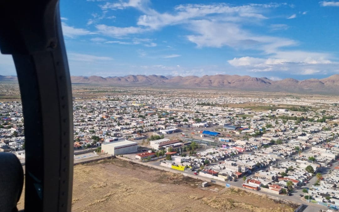 Desde el aire refuerzan seguridad de los chihuahuenses durante el verano