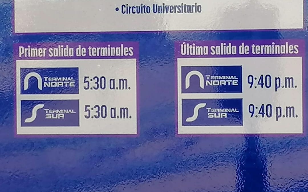 Colocan información de rutas y horarios en estaciones del Bowí