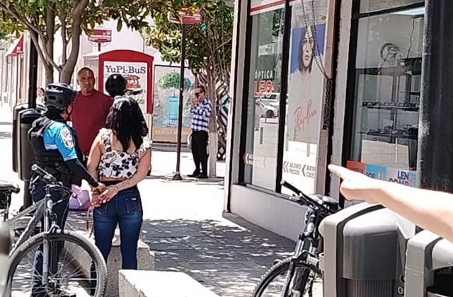 Agarran a farderos en pleno Centro de la ciudad