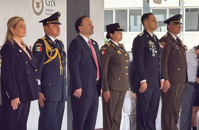 Acude Maru Campos a conmemoración del 7mo aniversario de la Guardia Nacional
