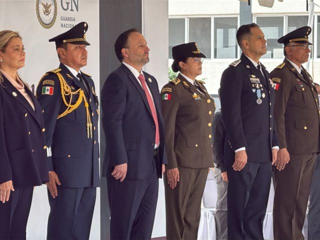 Acude Maru Campos a conmemoración del 7mo aniversario de la Guardia Nacional