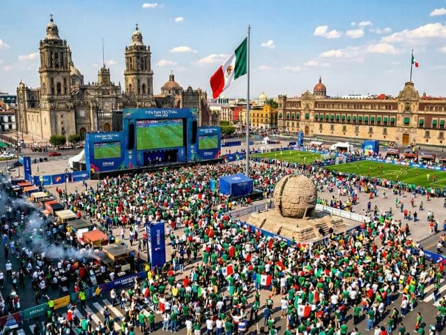 Limitarán aforo del FIFA Fan Fest en el Zócalo para partido de México