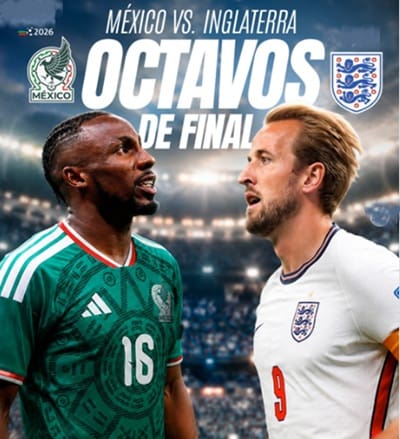 México se medirá ante Inglaterra en octavos de final