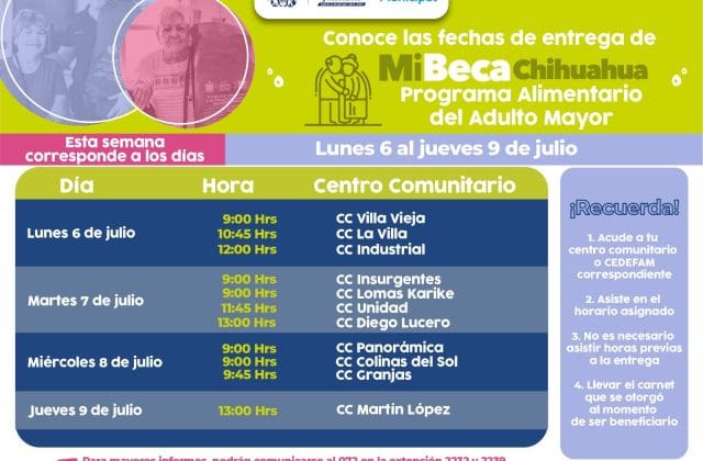¡Atención adultos mayores! DIF Municipal inicia entrega de paquetes alimentarios del PAAM