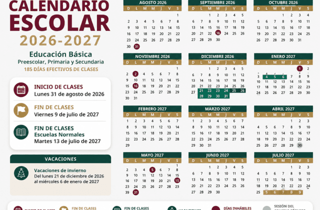 Regreso a clases en Chihuahua ya tiene fecha: SEP publica calendario escolar 2026-2027
