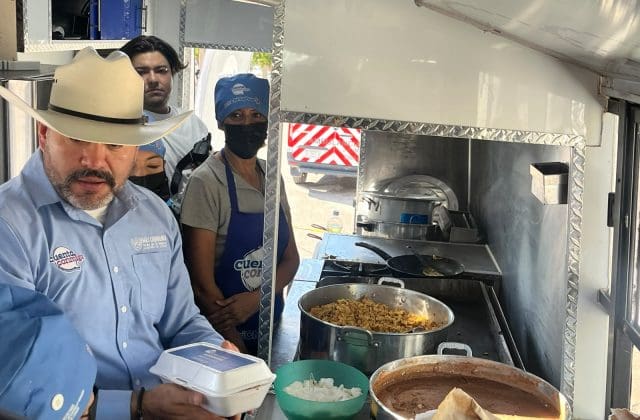 Gira de Maru Campos lleva 800 desayunos y despensas entregados en municipios