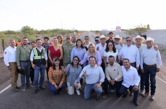 Supervisa Maru Campos nuevas obras viales y arranca pavimentación en Saucillo