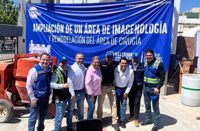 Revisa gobernadora ampliación del Hospital Regional de Delicias