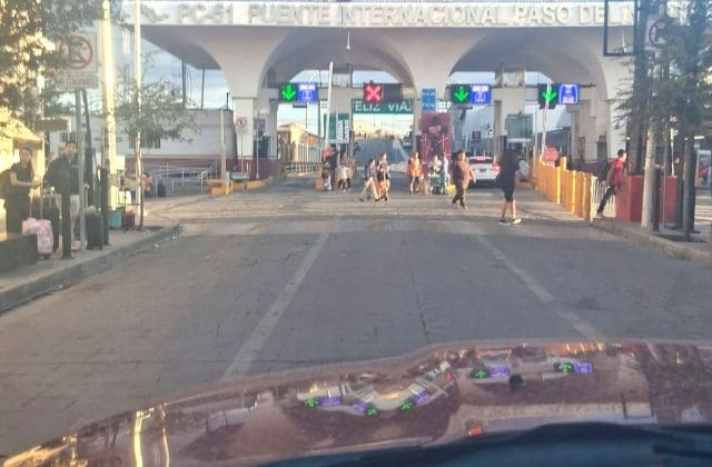 Reportan caída en cruces hacia El Paso ante temor por retiro de visas