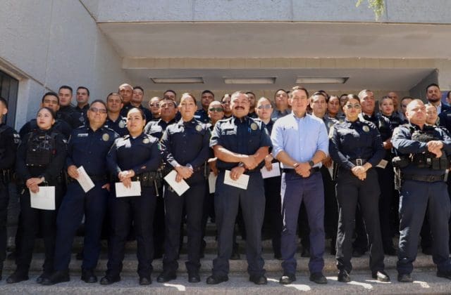 Reconocen a policías municipales por acciones destacadas de seguridad