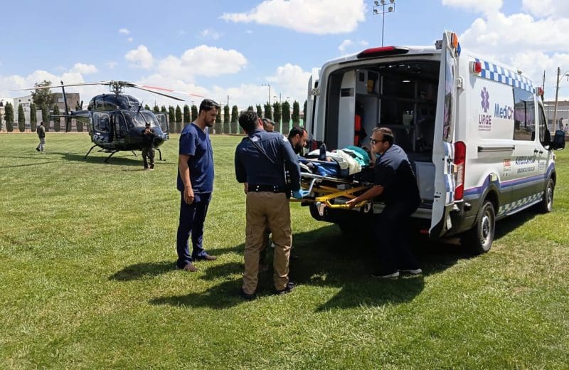 Trasladan por vía aérea a joven embarazada de Creel a Cuauhtémoc para atención médica