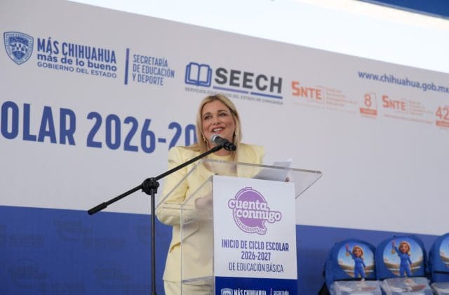 Inicia el ciclo escolar 2026-2027; Maru Campos encabeza arranque oficial