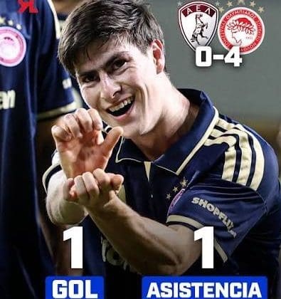 La Hormiga González se estrena con gol en Grecia