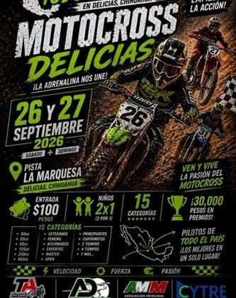 Delicias será testigo de la semifinal de Motocross