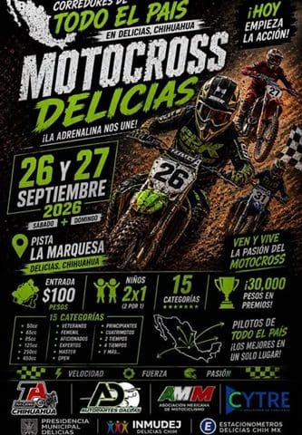 Delicias será testigo de la semifinal de Motocross