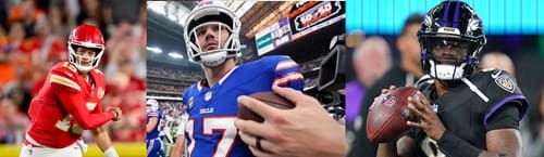 Mahomes, Allen y Lamar siguen siendo los papas fritas de la NFL