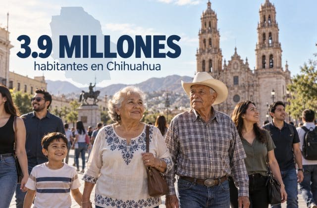 Chihuahua llega a 3.9 millones de habitantes y envejece su población