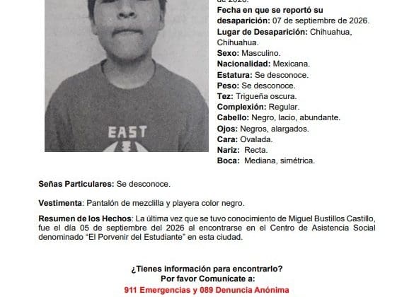 Lanzan pesquisa para dos menores extraviados de Centros de asistencia social