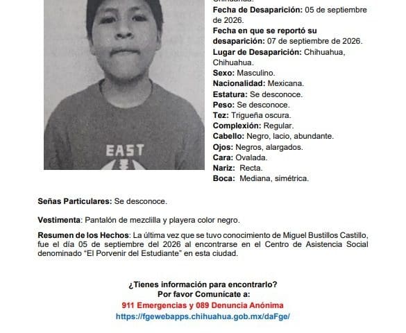 Lanzan pesquisa para dos menores extraviados de Centros de asistencia social