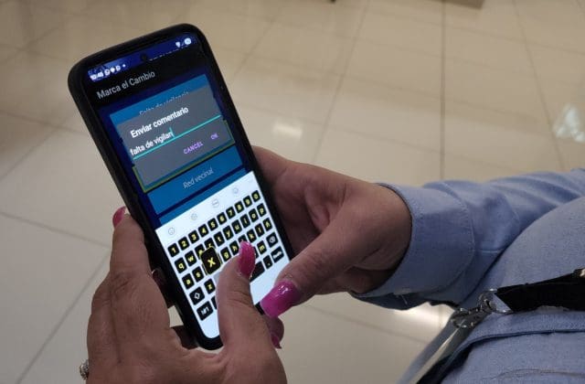 La aplicación Marca el Cambio municipal, cuenta con botón de pánico