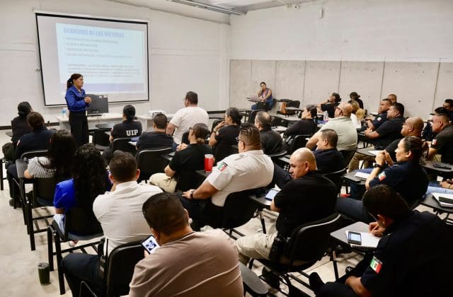 Capacita Policía Municipal a Unidad Victoria en desaparición forzada y trata de personas
