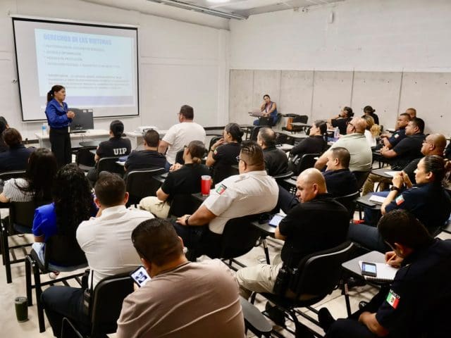 Capacita Policía Municipal a Unidad Victoria en desaparición forzada y trata de personas