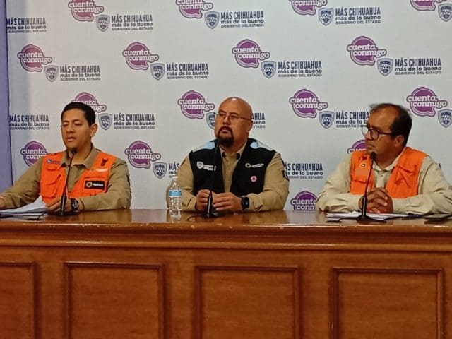 Estado apoya a Juárez tras lluvias; esperan declaratoria formal de emergencia