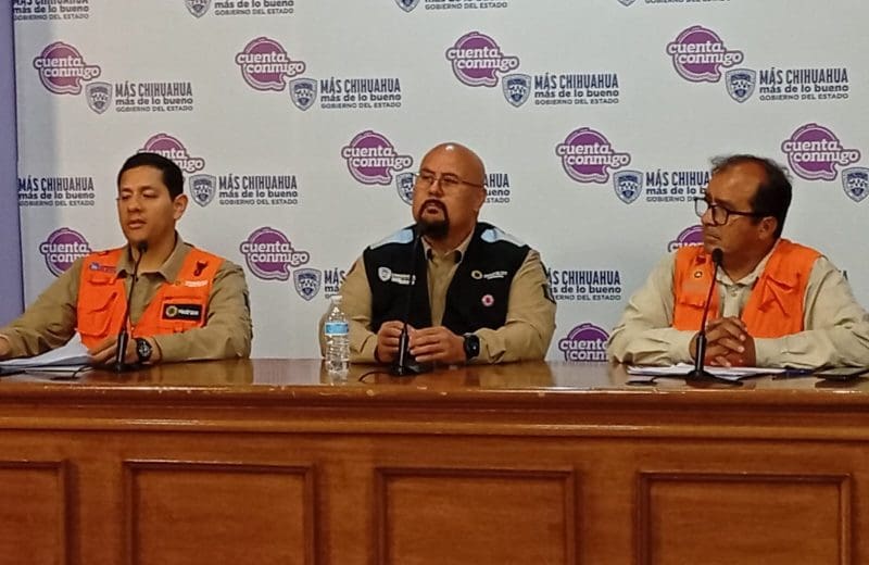 Estado apoya a Juárez tras lluvias; esperan declaratoria formal de emergencia