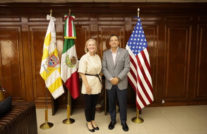 Nueva cónsul de Estado Unidos en Ciudad Juárez se reune con Marco Bonilla