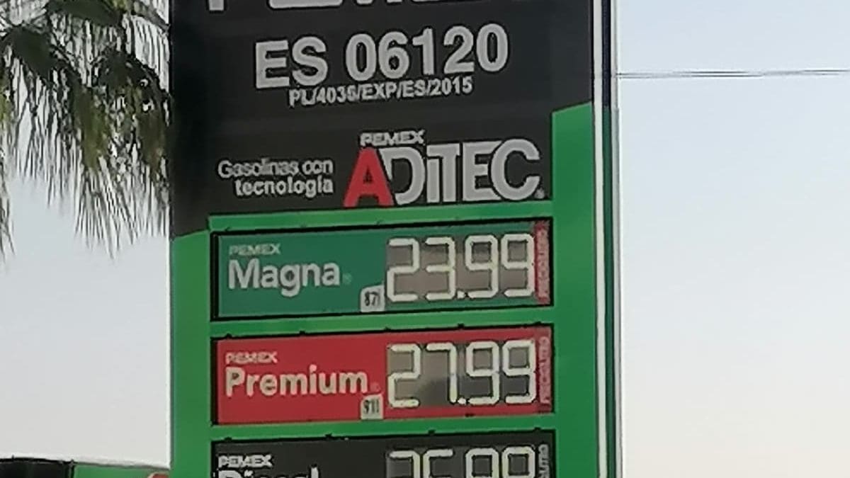Acuerdo fija Magna en 24 pesos, pero Premium llega a $27.99 en Chihuahua