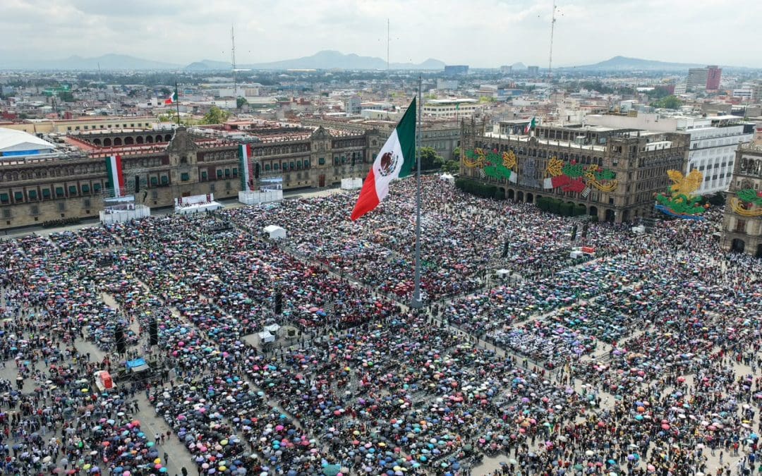 Asistieron más de 850 mil personas al informe de Sheinbaum en el Zócalo