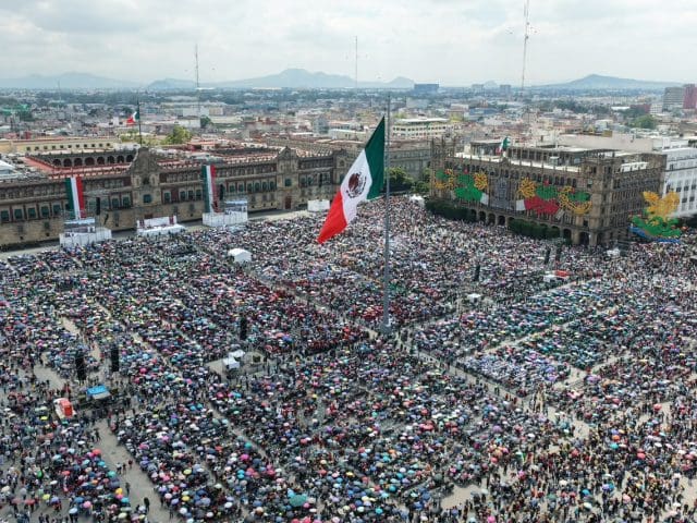 Asistieron más de 850 mil personas al informe de Sheinbaum en el Zócalo