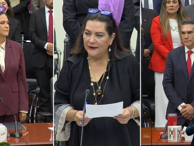 Alejandro Moreno y Ariadna Montiel asumen representación partidista ante el INE