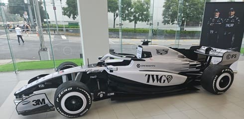 El auto de F1 de Sergio Pérez se encuentra en la CDMX