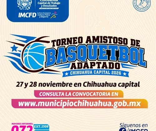 Invitan a equipos a participar en el Torneo Amistoso de Básquetbol Adaptado
