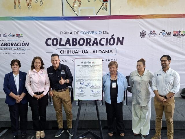 Chihuahua y Aldama firman convenio para fortalecer atención en salud mental
