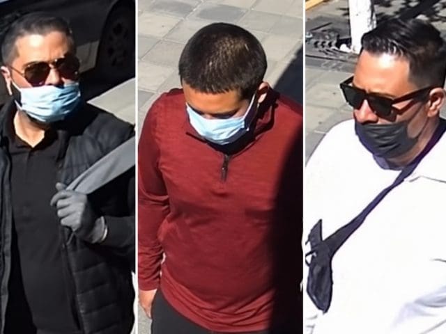 Piden apoyo para identificar a tres sujetos por robo millonario en joyería Diamonds